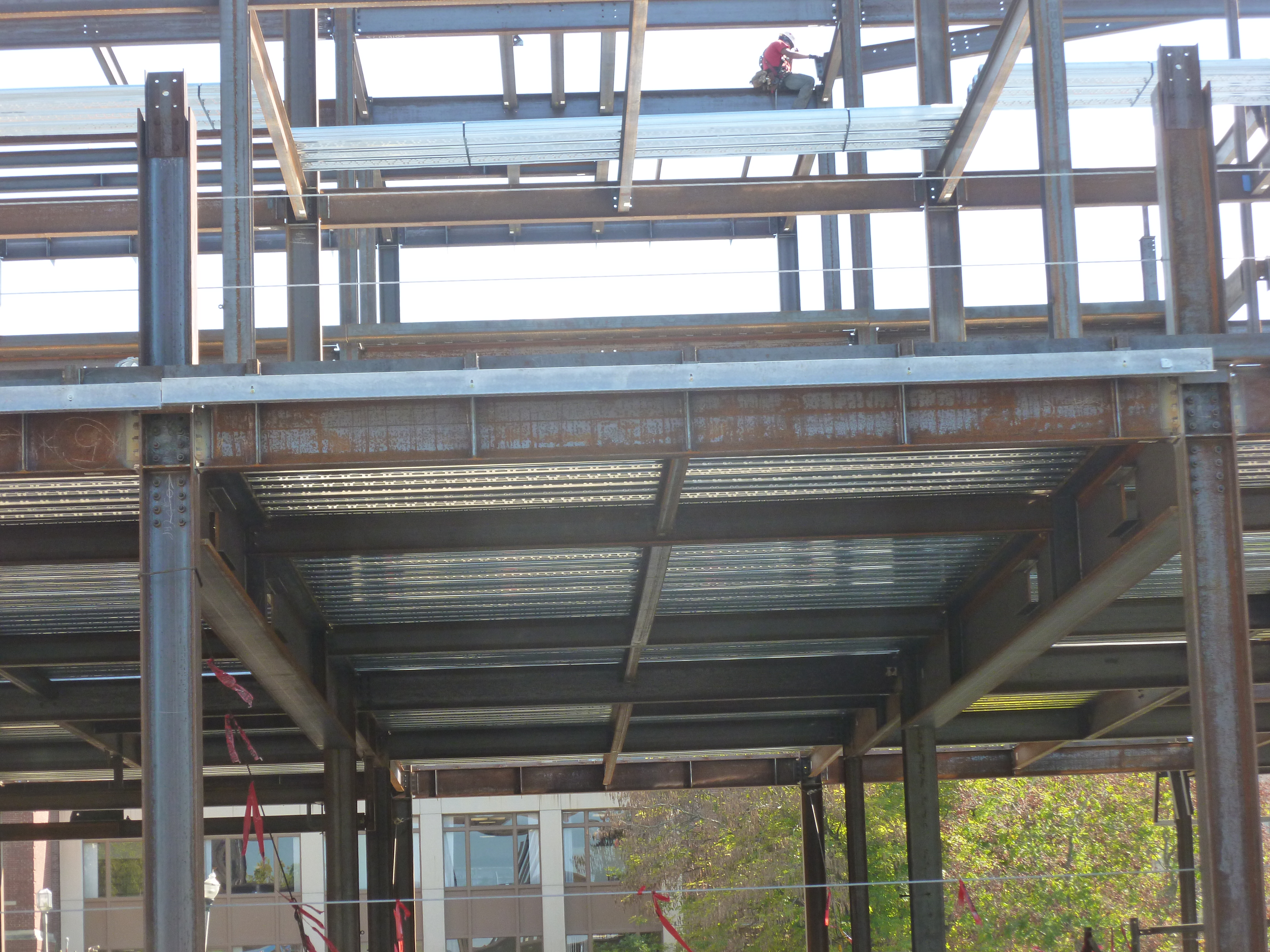 Decking in place