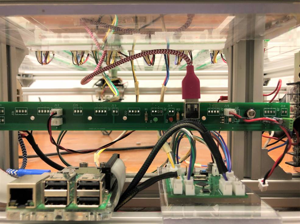 Photo of Custom PCBs responsible for detecting movement